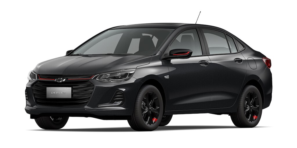 Chevrolet Onix 2024, sedán deportivo en color negro