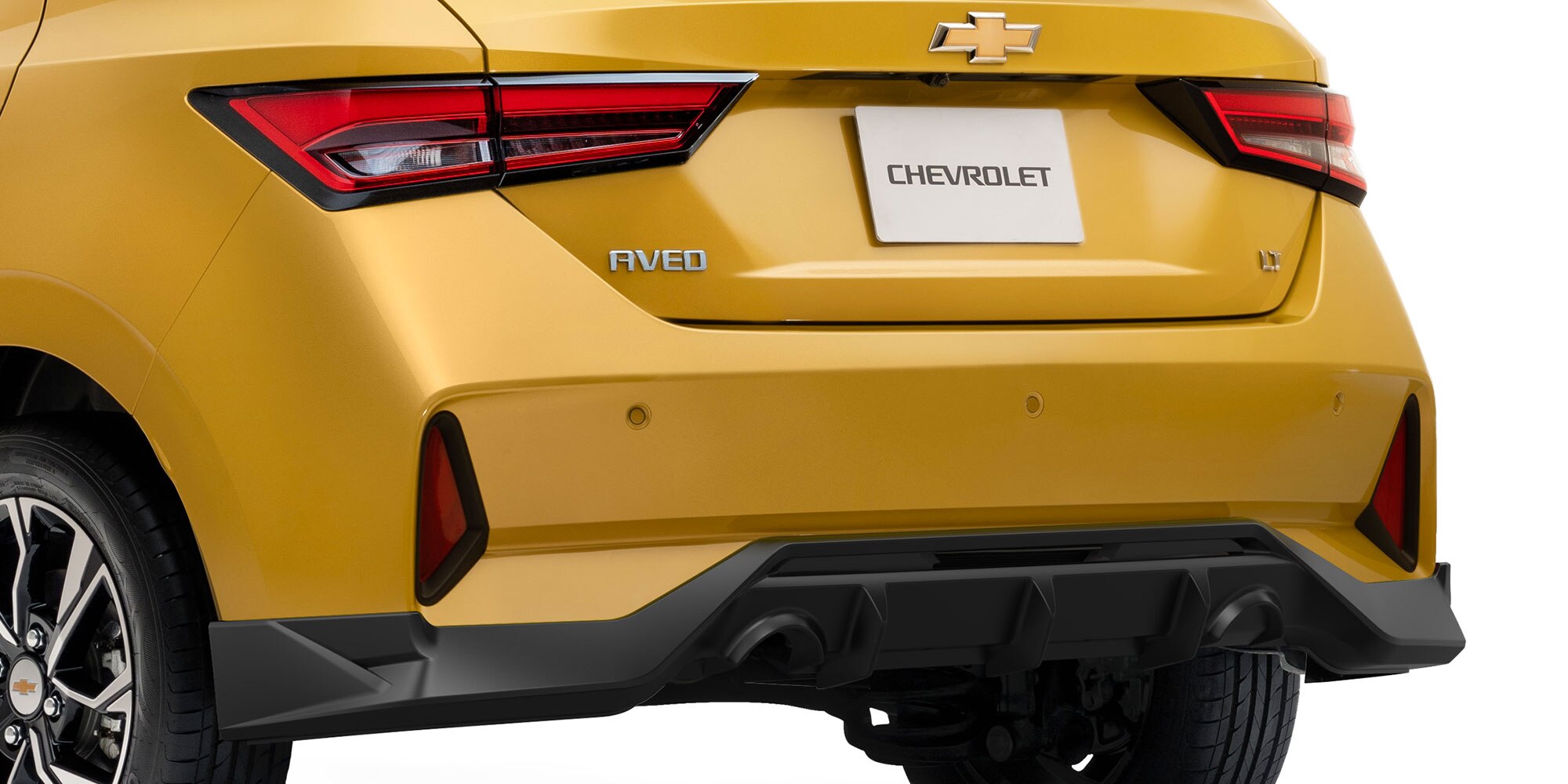Difusor trasero para el exterior de tu nuevo Hatchback Chevrolet Aveo 2025