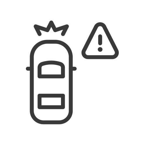 Alerta de colisión frontal.